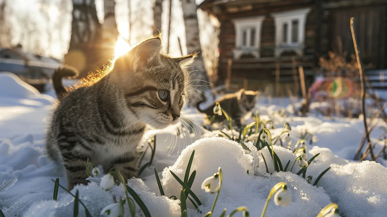 Уличный кот сделал необычный подарок женщине, которая его кормит