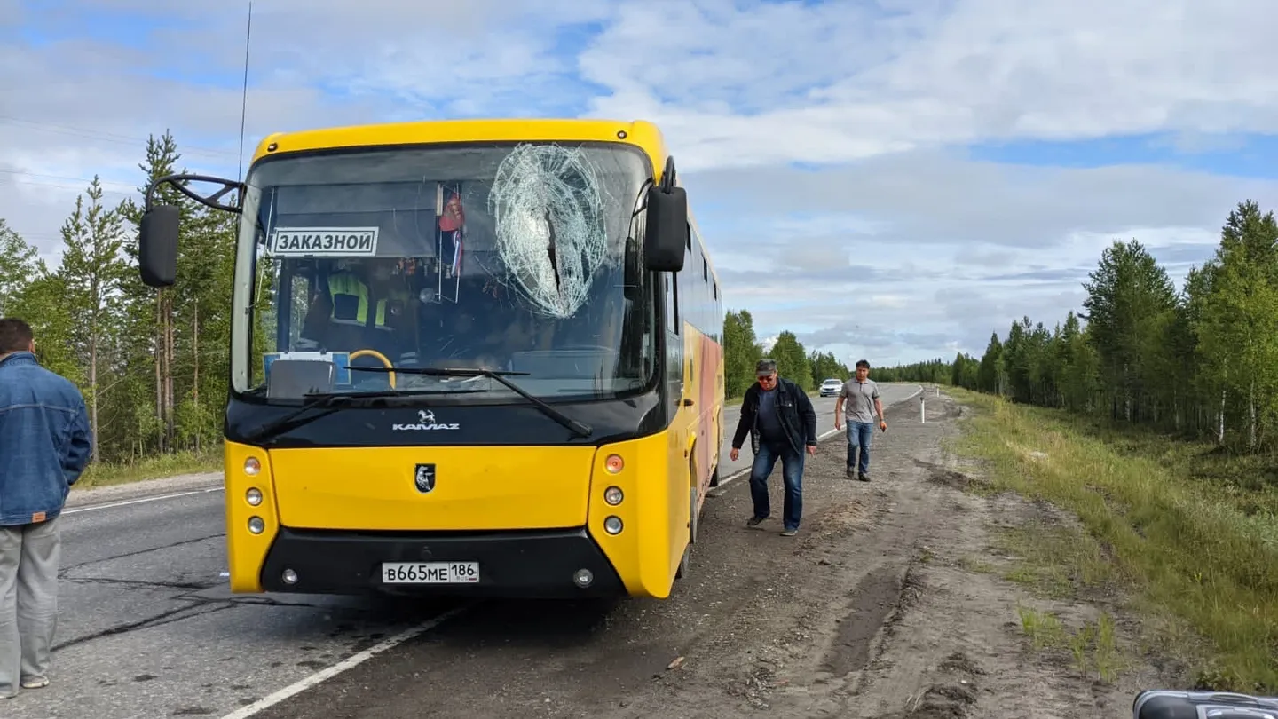 Монтировка в лобовое: водитель автобуса погиб под Муравленко | «Красный  Север»