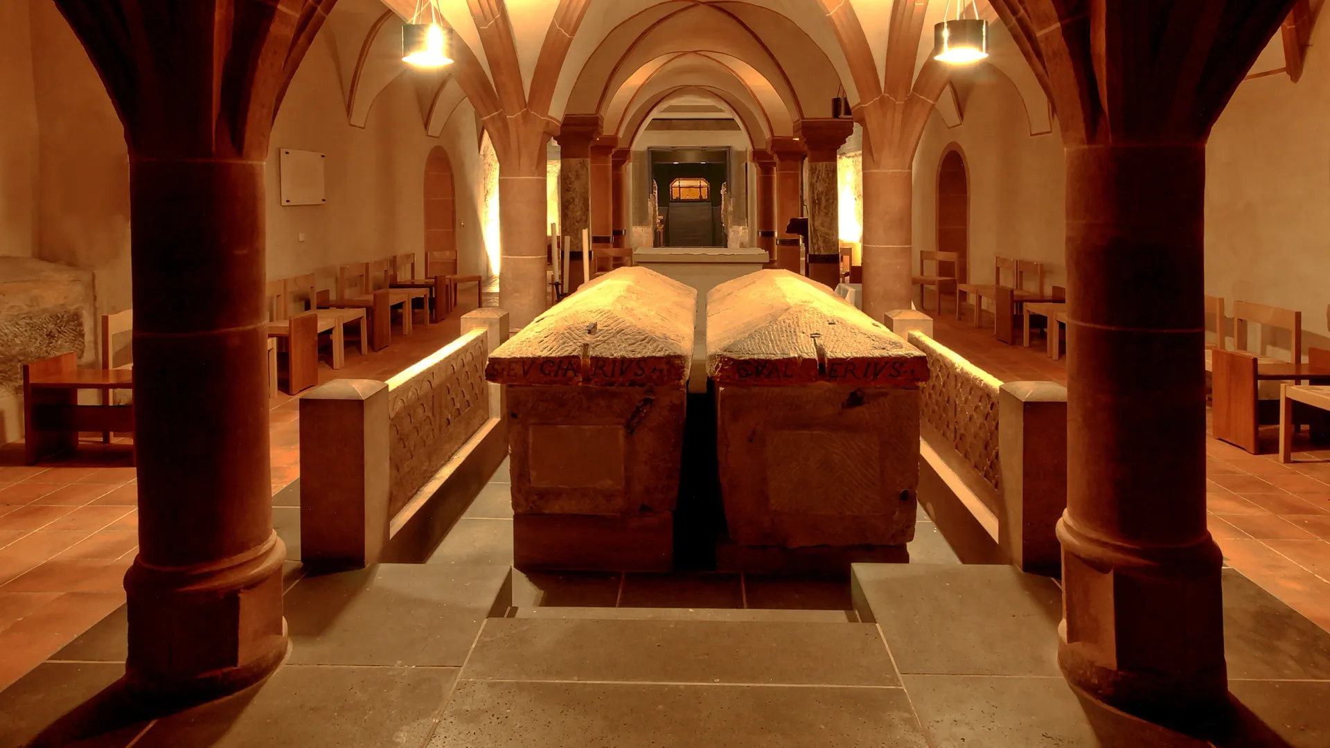 Саркофаг с мощами святого Матфия. Фото: wikimedia.org