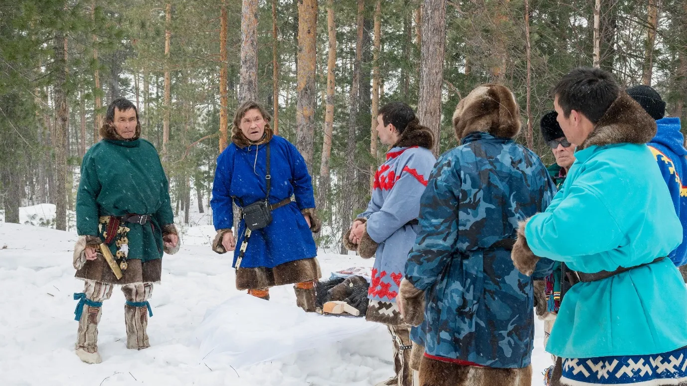 Лесные ханты на Медвежьем празднике. Фото:  Evgeni Romanov/Shutterstock/Fotodom
