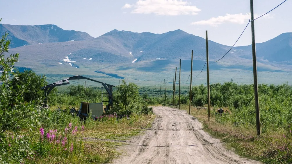 Вид, открывающийся на выезде из поселка. Фото: Юлия Чудинова