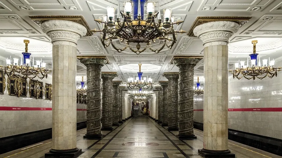Станция «Автово» — одна из самых красивых в Петербурге. Фото: Alex 'Florstein' Fedorov / Wikipedia