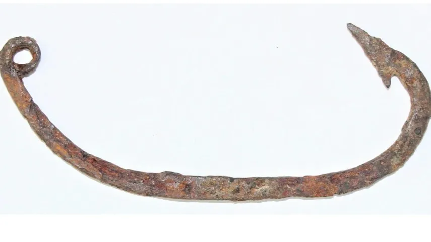 Рыболовный крючок из Мангазеи. Фото предоставлено Красноселькупским районным краеведческим музеем