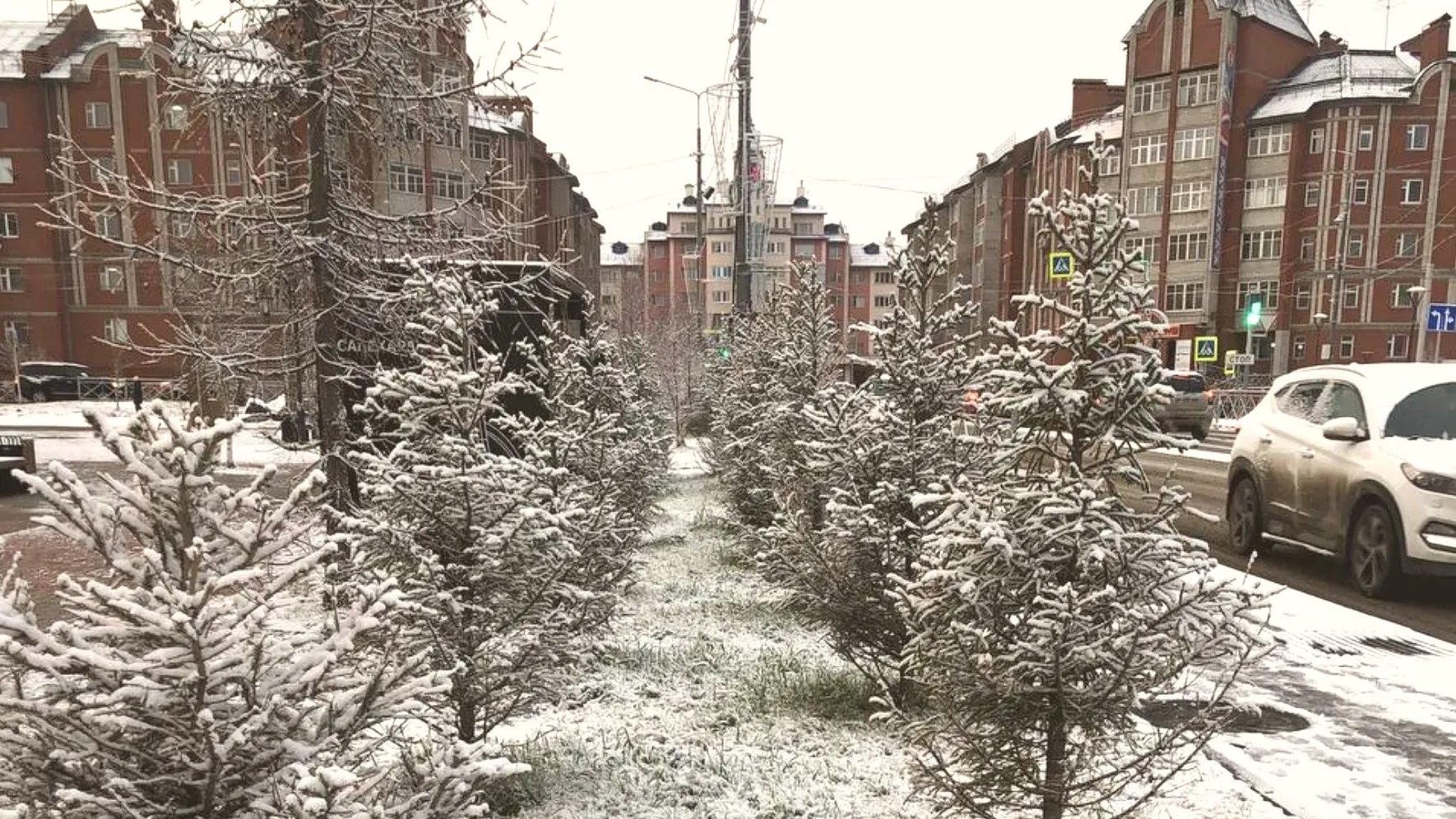 Снег в Салехарде, по прогнозам синоптиков, останется на всю зиму. Фото: Екатерина Золотарёва / "Ямал-Медиа"