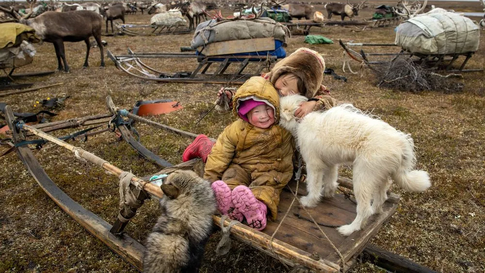 Животные и дети. Фото: Фёдор Воронов / "Ямал-Медиа"