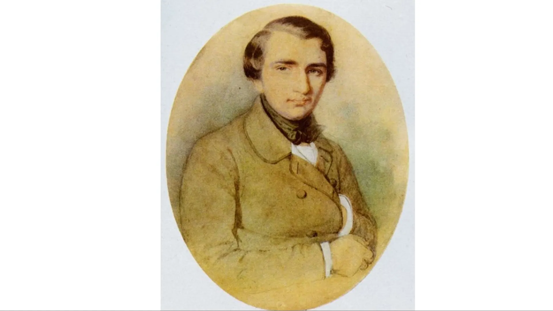 Студент И. С. Тургенев в 1838 году. Портрет К. А. Горбунова. Источник: wikimedia.org
