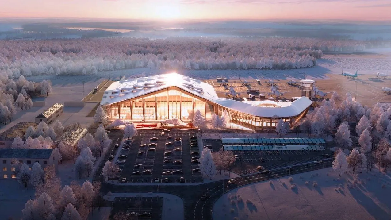 Проект нового аэровокзала в Салехарде. Фото: t.me/pool_89