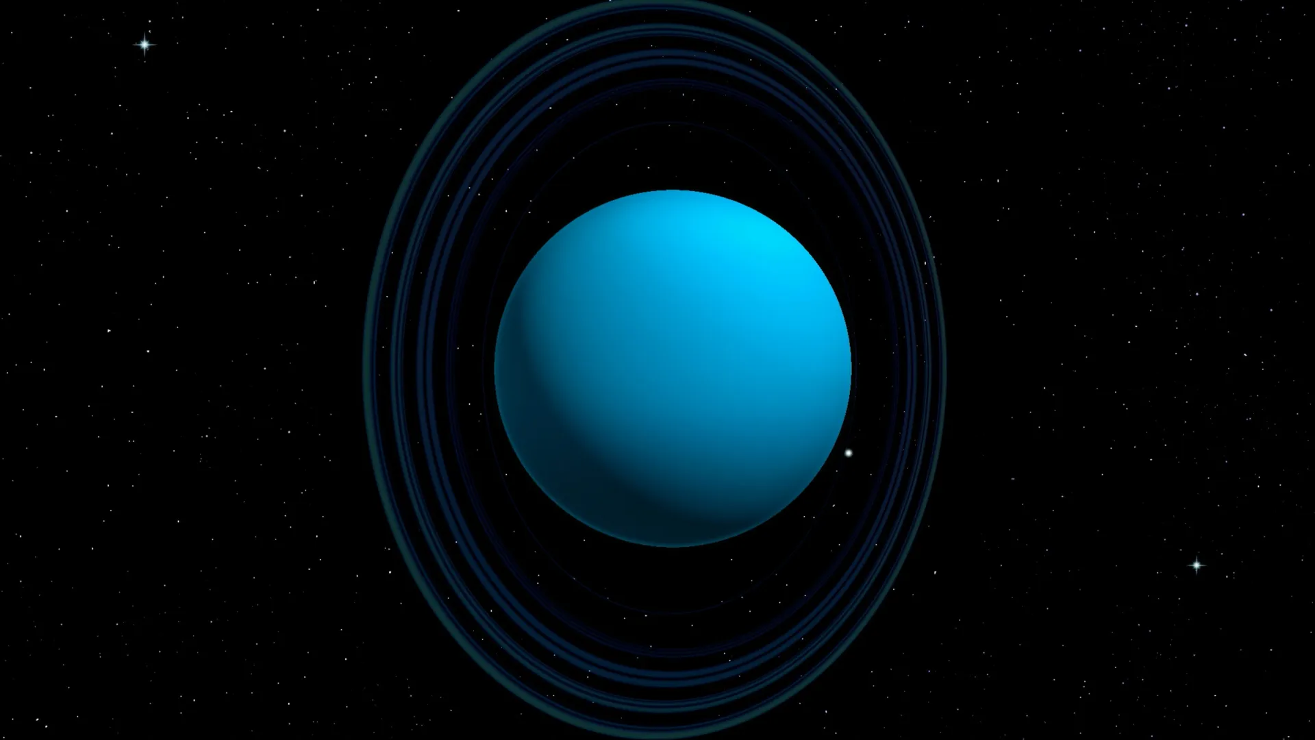 На самом деле Уран и вращается ретроградно, «лежа на боку» — плоскость его экватора наклонена к плоскости его орбиты почти под прямым углом. Иллюстрация: MattL_Images / Shutterstock / Fotodom