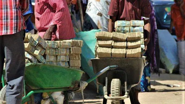 В Сомали с тележками денег