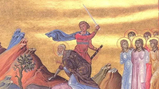 «Казнь святого Власия». Минологий Василия II. X в. Источник: wikimedia.org