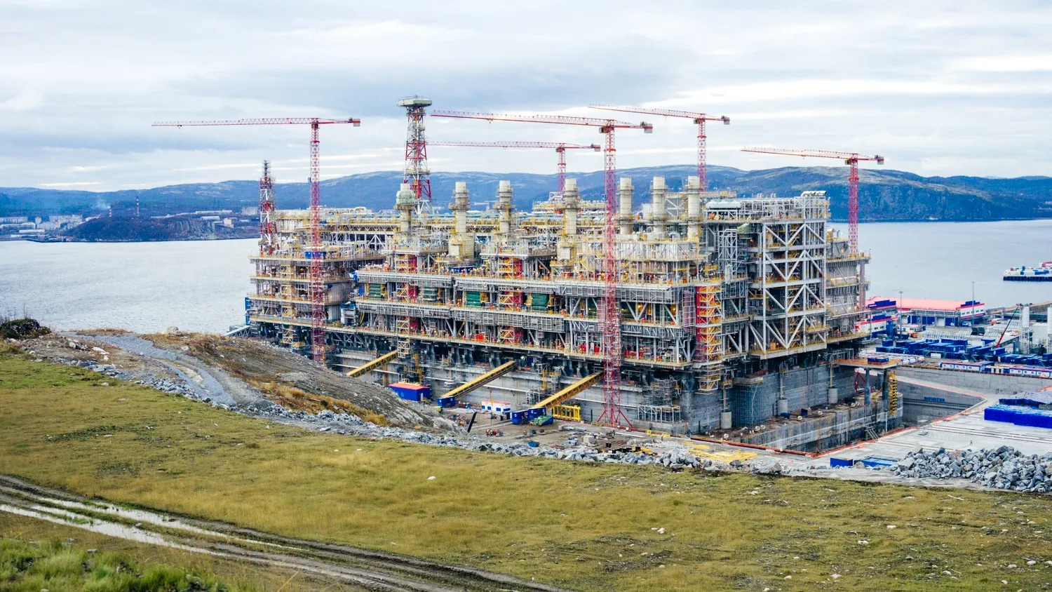 Первая линия завода «Арктик СПГ 2», которую отправят на Гыдан в августе 2023 года. Фото: Юлия Чудинова / "Ямал-Медиа"