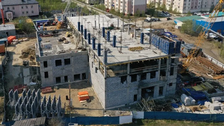 Строительство станции «Скорой помощи» в Салехарде. Фото: vk.com/artyukhov_da