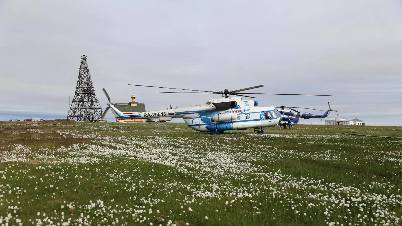 Остров Белый, в отдалении видна часовня. Фото предоставлено пресс-службой ПАО «Газпром»