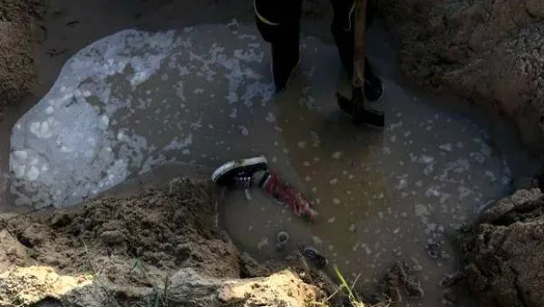 Труп жертвы таксиста обнаружили в яме на берегу озера близ Нового Уренгоя. Фото: СУ СКР по ЯНАО