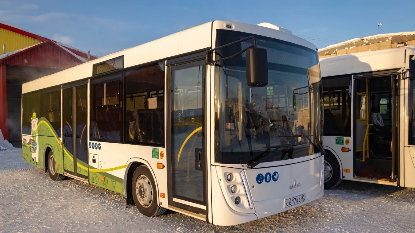 Новые автобусы оформлены в стиле Года экологии. Фото: предоставлено пресс-службой правительства ЯНАО