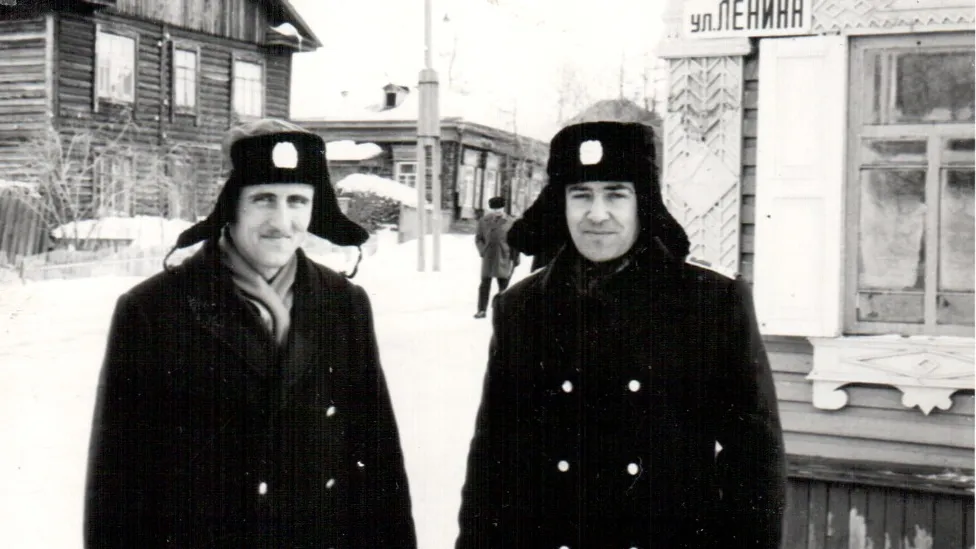 Валерий Степанченко (слева) с другом и коллегой Николаем Михайлюком. Апрель, 1977 год. Фото: предоставлено Валерием Степанченко