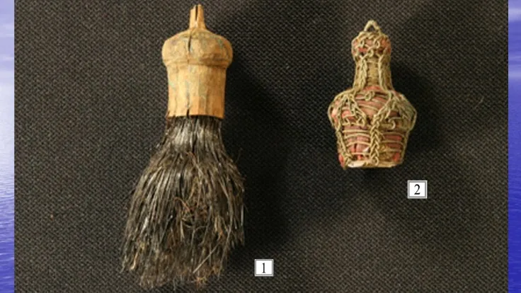 Помазок с колпачком, найденный в 2007 году. Фото предоставлено Светланой Пархимович из архива НПО «Северная археология-1»