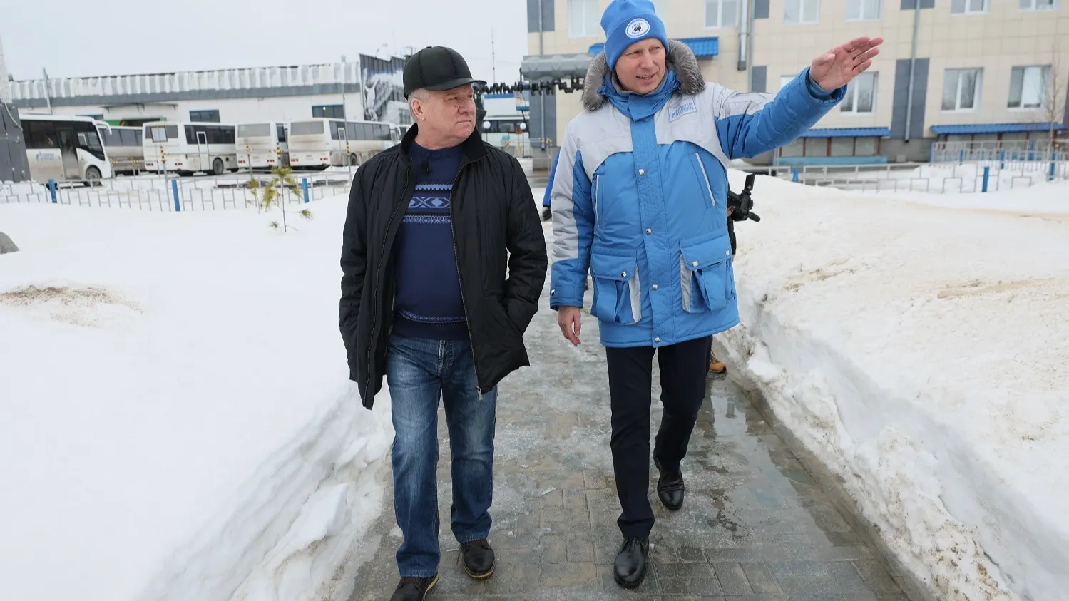 Владимир Амелин и Антон Колодин. Фото: предоставлено из архива пресс-службы «Газпром добыча Уренгой»