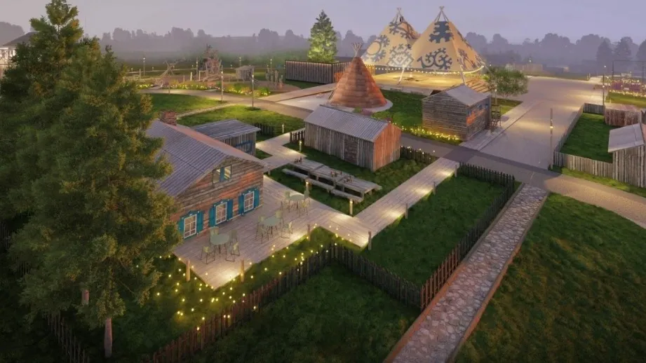 Проект этнопарка. Фото: 8architects.com