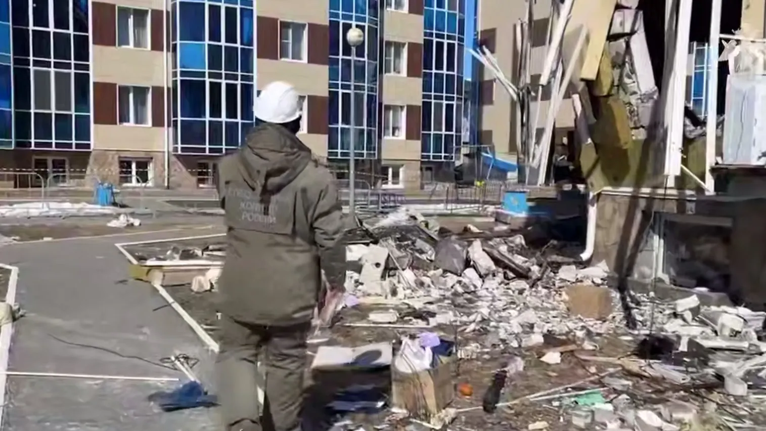 В результате взрыва в Ханты-Мансийске пострадали пять человек. Фото: скриншот СУ СКР по ХМАО