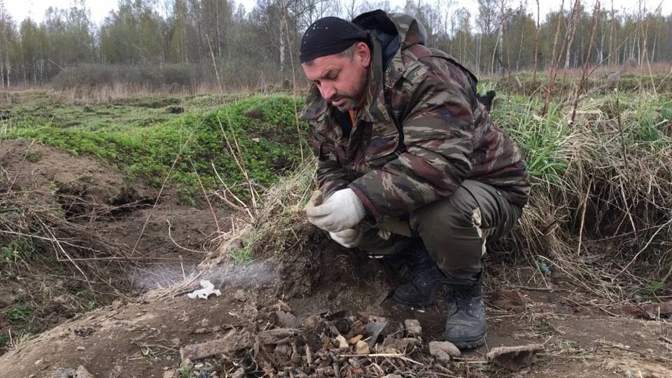 Андрей Гуничев, командир салехардского поискового отряда «Ямальский плацдарм», каждый год выезжает на раскопки в деревню Гайтолово Ленинградской области. Фото: Ольга Сытник / «Красный Север»