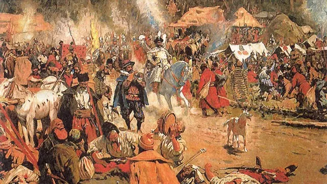 «В Смутное время». Авторство: Сергей Васильевич Иванов. http://en.wikipedia.org/wiki/File:Tushino.jpg, Общественное достояние, https://commons.wikimedia.org/w/index.php?curid=6213009