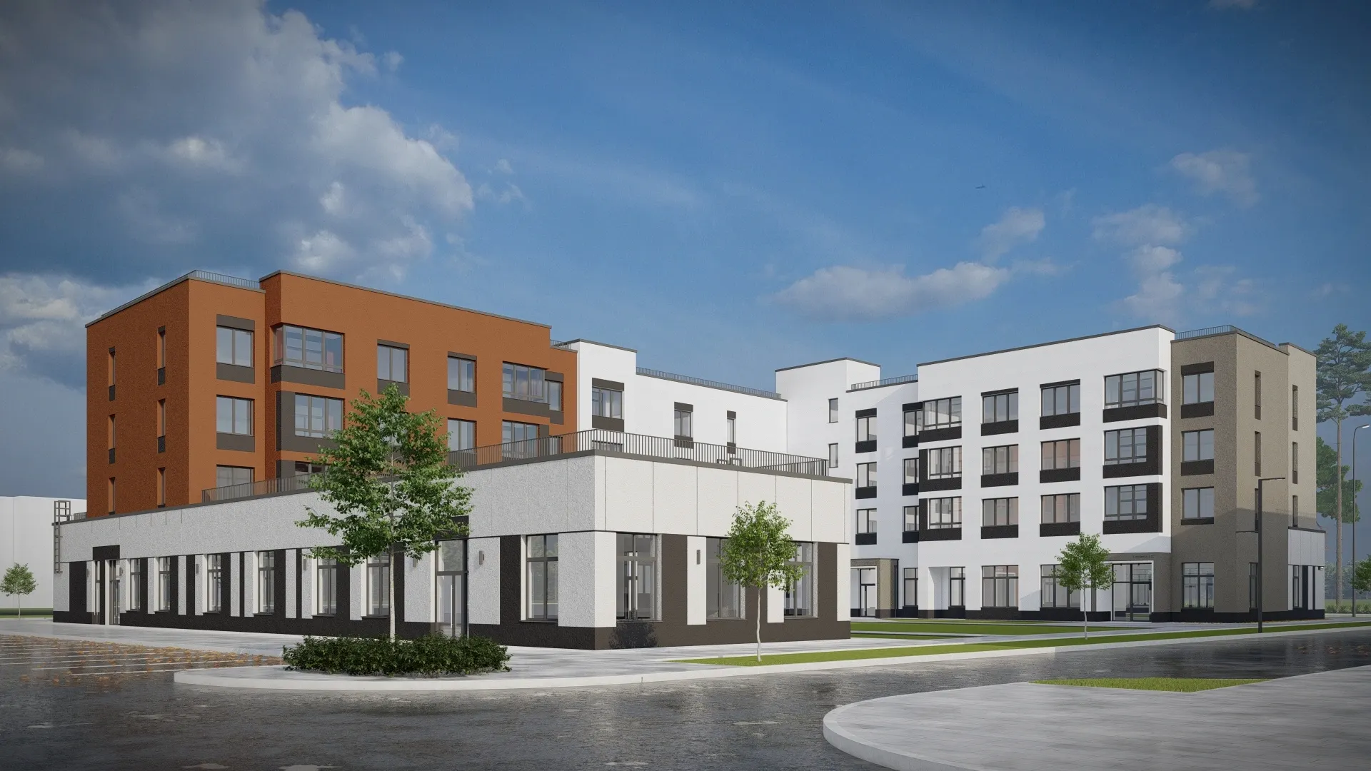 Дизайн-макет нового микрорайона в Ноябрьске. Фото: пресс-служба губернатора ЯНАО