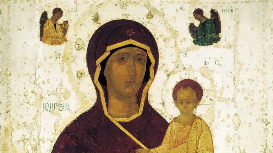 Фрагмент списка Смоленской иконы Божией Матери (Дионисий, 1482 год). Фото: ru.wikipedia.org
