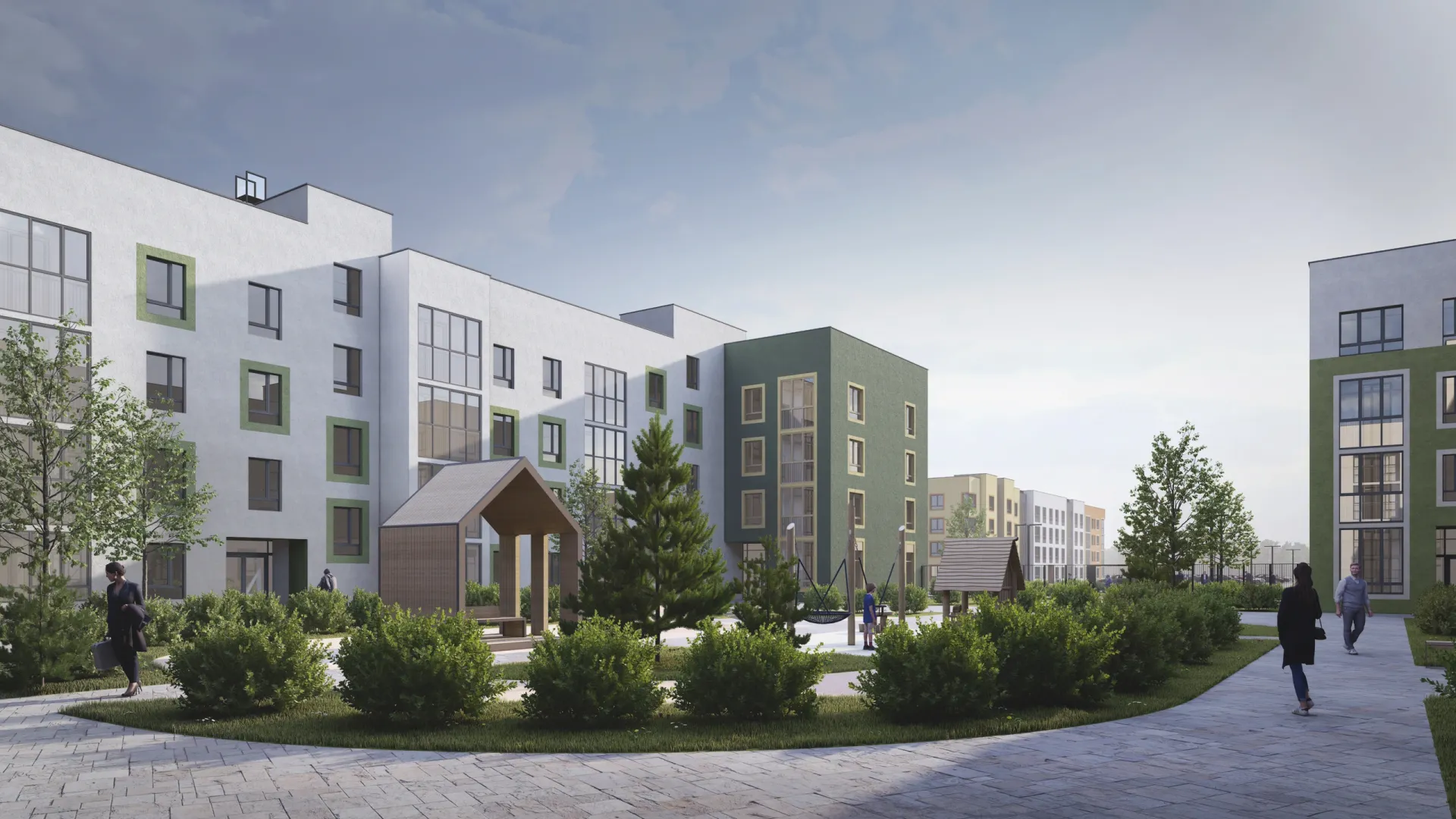 Дизайн-макет нового района в Губкинском. Фото: пресс-служба губернатора ЯНАО