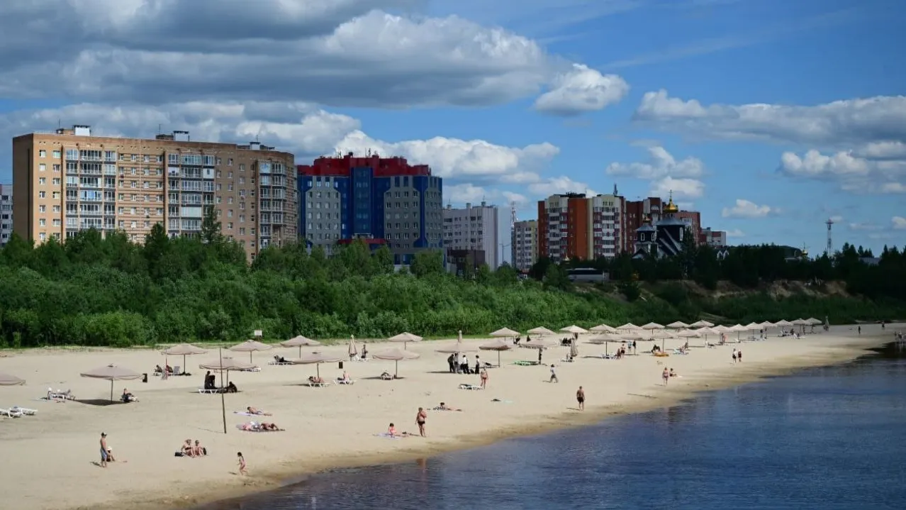 Пляж в Новом Уренгое. Фото: администрация Нового Уренгоя / t.me/nur_adm