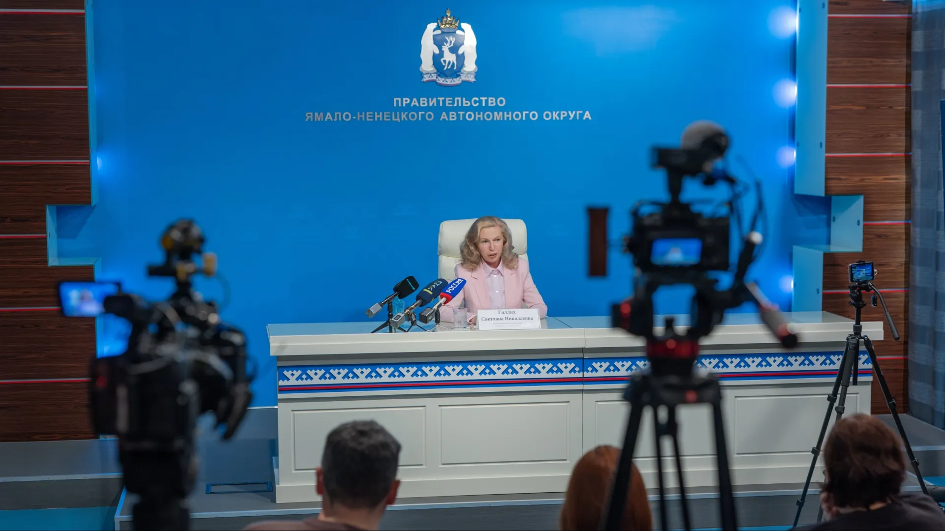 Итоговая пресс-конференция директора дептранса ЯНАО Светланы Гиллих. Фото: Александр Чирва / «Ямал-Медиа»