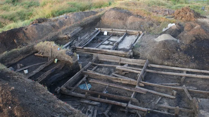 Раскопки в 2009 году. Фото предоставлено Светланой Пархимович из архива НПО «Северная археология-1»