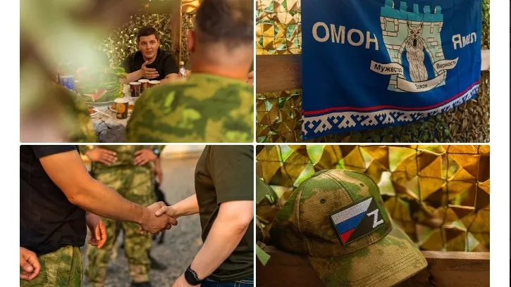 Глава Ямала попросил бойцов беречь себя. Фото: скриншот публикации на странице vk.com/artyukhov_da