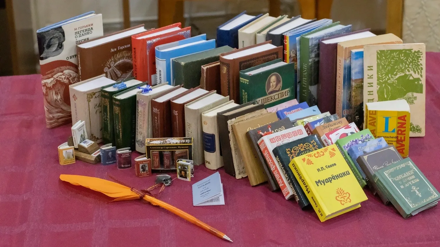 Для этой библиотеки книжные стеллажи не нужны. Фото: Надежда Семёнова