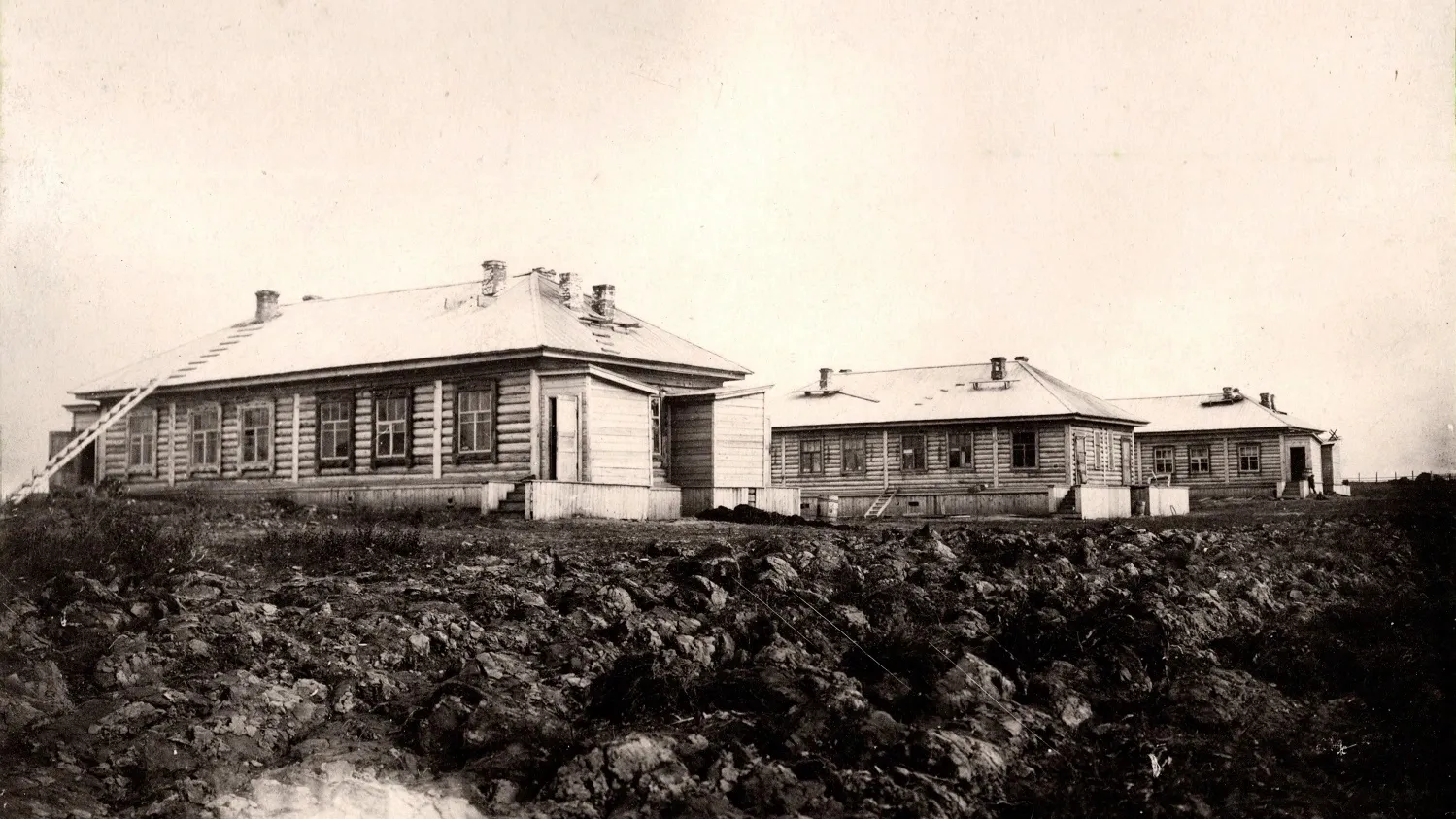 Новые дома совхоза Салехард, 1939 год. Фото: предоставлено Госархивом ЯНАО