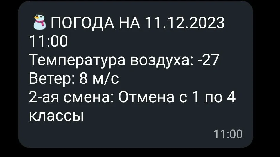 Скрин чат-бота департамента образования Салехарда