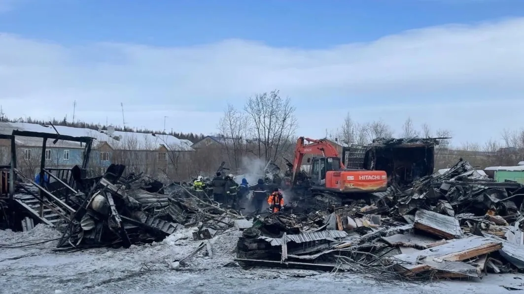 Разбор сгоревшего жилого здания вели в воскресенье, 16 апреля, и продолжили сегодня, 17 апреля. Фото: vk.com/mchsyanao