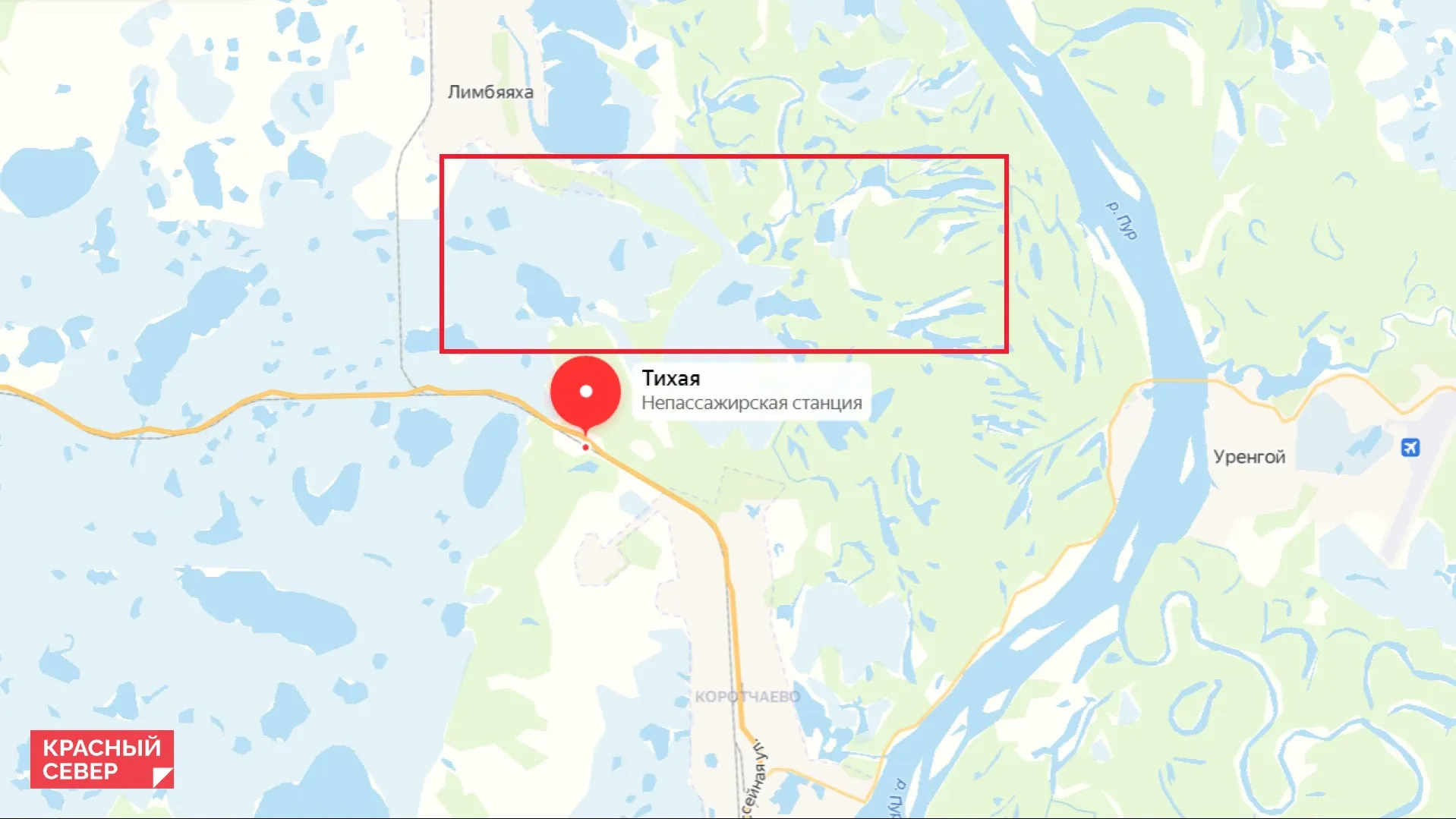 Примерное место расположения городских кварталов Тихого. Фото: yandex.ru/maps