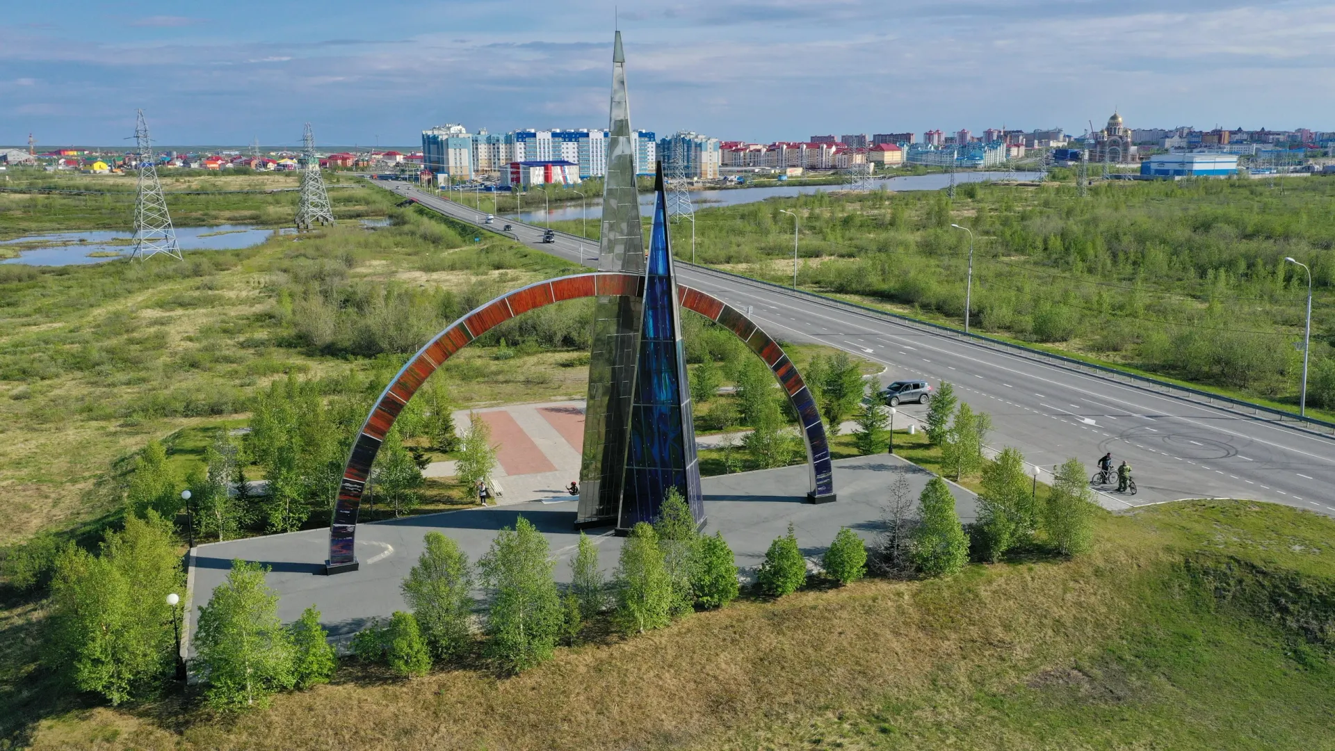 «66 параллель» — визитная карточка Салехарда. Фото: Андрей Ткачёв / «Ямал-Медиа»