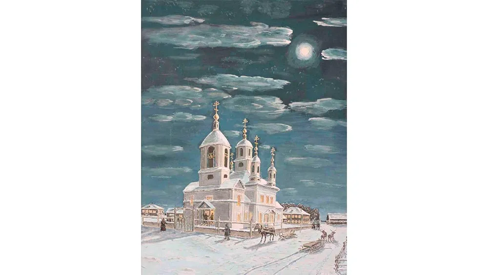 Павел Гудков. «ВСЕНОЩНАЯ». 2011. ХОЛСТ, МАСЛО