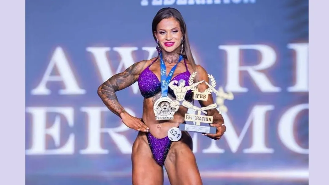 Чемпионка мира по бодибилдингу Елена Виноградская (Новый Уренгой). Фото: депспорта ЯНАО / t.me/yamal_sport_official