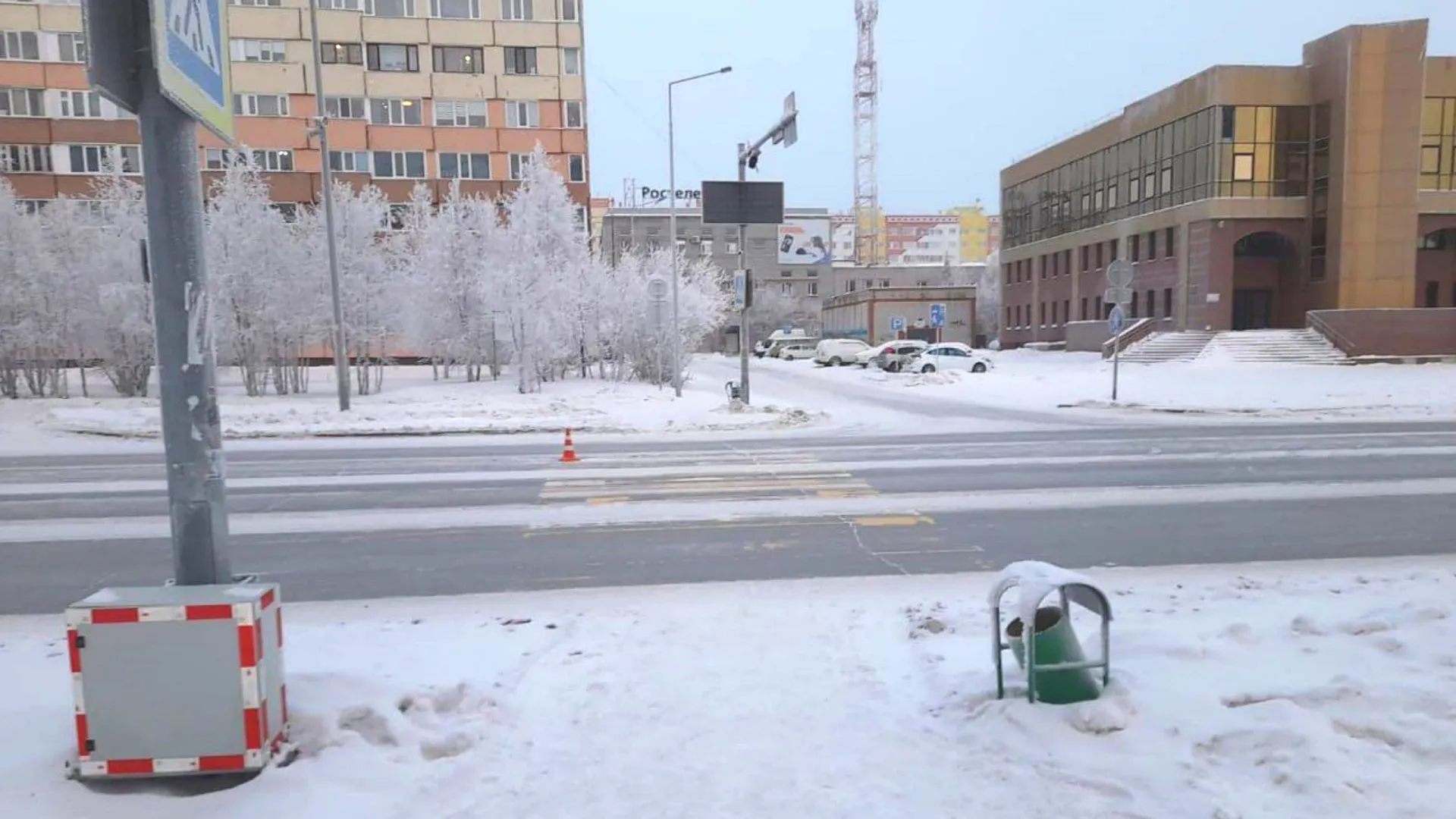 Пешеходный переход в этом месте не оборудован светофором. Фото: t.me/gibdd89