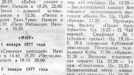 Подшивка «КС», год 1977-й_кино и телевиденье