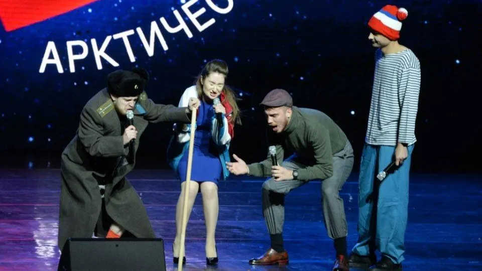 Команда «Север» на музыкальном конкурсе. Фото: Александр Бейфус / КРАСНЫЙ СЕВЕР
