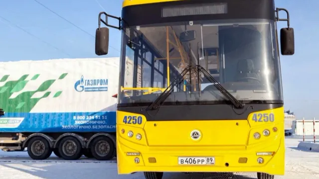Сейчас экологичные автобусы в Ноябрьске топливом обеспечивает передвижной автомобильный газовый заправщик. Фото: предоставлено пресс-службой губернатора ЯНАО