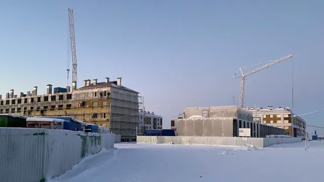 Сейчас в поселениях района строят 10 многоквартирных домов. Фото: Анастасия Ульянова / "Ямал-Медиа"