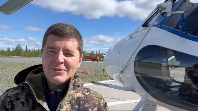 Дмитрий Артюхов перед отправлением в тундру. Фото: кадр из видео со страницы vk.com/artyukhov_da
