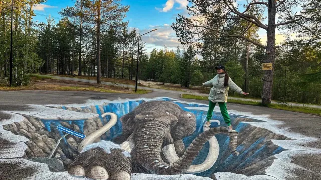 Невероятная 3D-картина появилась в Губкинском. Фото: предоставлено пресс-службой губернатора ЯНАО