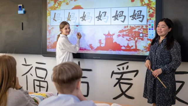 Ямальские дети с удовольствием учат китайский язык. Фото: Фёдор Воронов / «Ямал-Медиа»