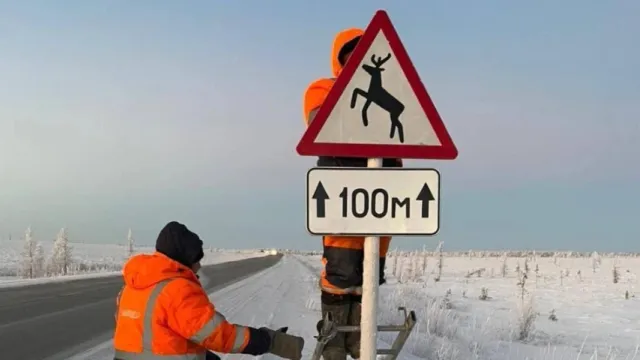 Дорожные рабочие уже приступили к замене знаков. Фото: vk.com/andrey_nesteruk_89